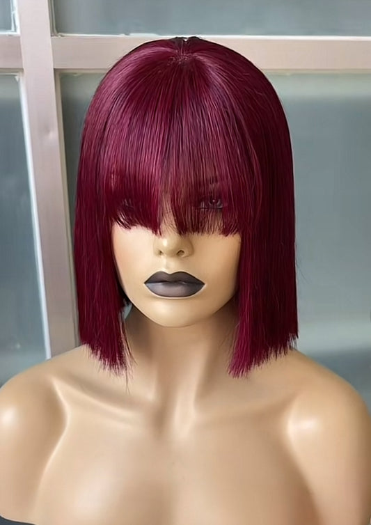 Human hair fringe
