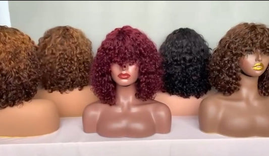 Human hair fringe
